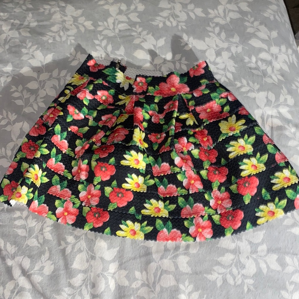 Muti-colored Flower Skirt